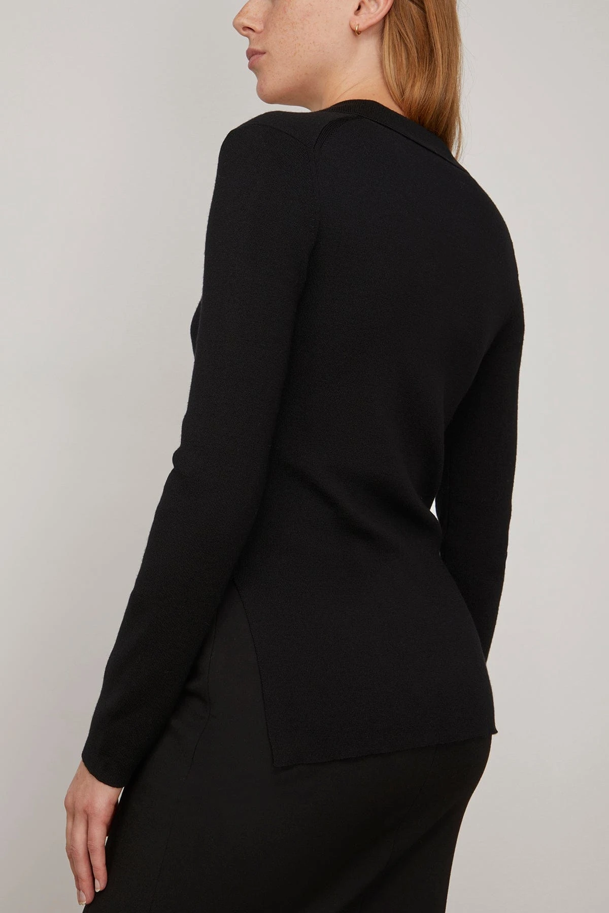 DOROTHEE SCHUMACHER Merino Elegance Pullover In Pure Black 6 DOROTHEE SCHUMACHER Merino Elegance Pullover In Pure Black - Image 4