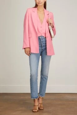 DOROTHEE SCHUMACHER Colorful Lightness Jacket In Bright Pink -DOROTHE Clothing Shop dorothee schumacher colorful lightness jacket in bright pink 1