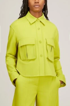 DOROTHEE SCHUMACHER Emotional Essence Jacket In Acid Green 8 DOROTHEE SCHUMACHER Emotional Essence Jacket In Acid Green -DOROTHE Clothing Shop dorothee schumacher emotional essence jacket in acid green 2