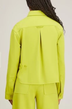 DOROTHEE SCHUMACHER Emotional Essence Jacket In Acid Green 9 DOROTHEE SCHUMACHER Emotional Essence Jacket In Acid Green -DOROTHE Clothing Shop dorothee schumacher emotional essence jacket in acid green 3