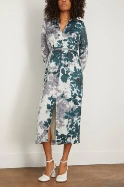 Dries Van Noten Dellas Dress In Petrol 8 Dries Van Noten Dellas Dress In Petrol -DOROTHE Clothing Shop dries DellasDressinPetrol 2