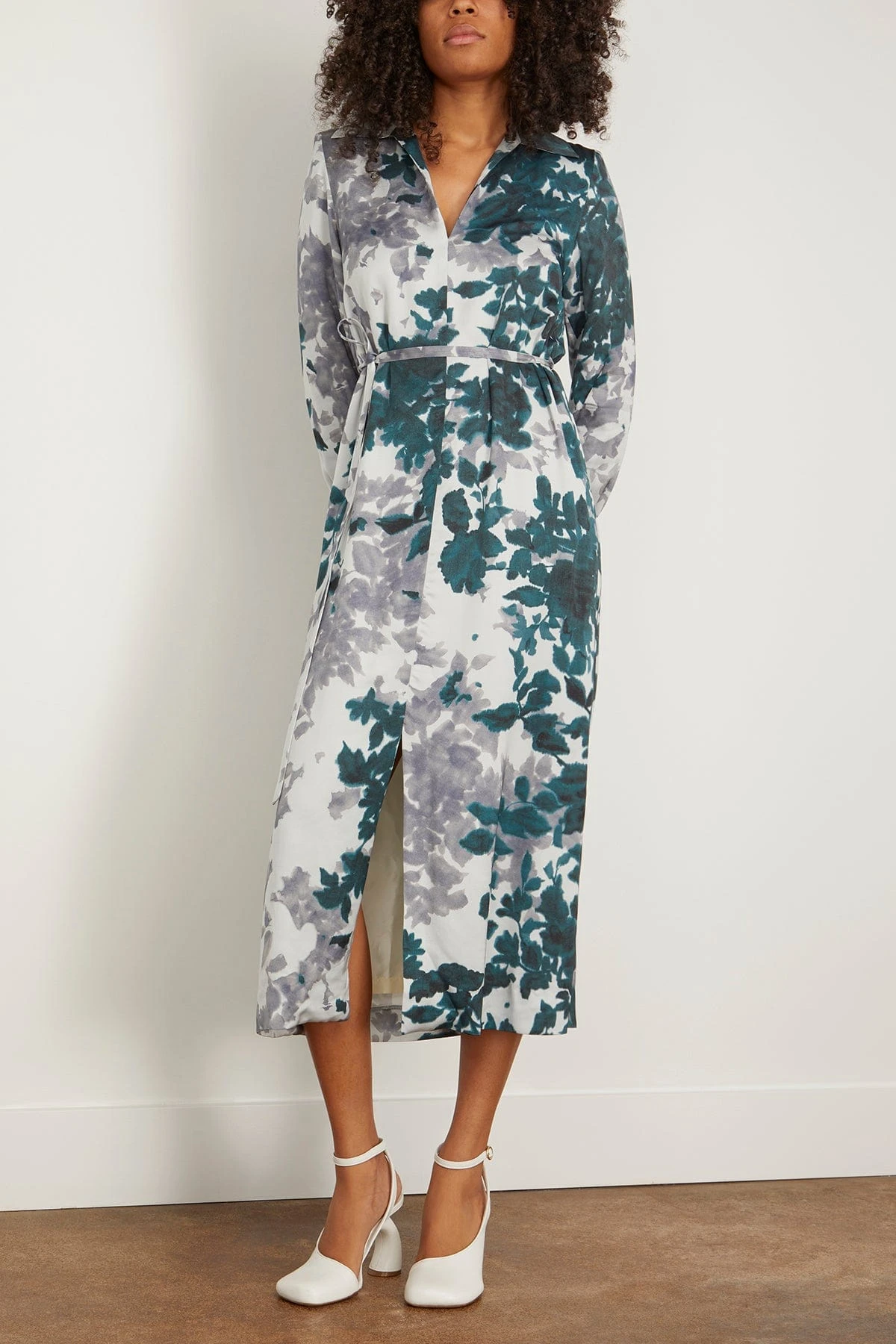 Dries Van Noten Dellas Dress In Petrol 5 Dries Van Noten Dellas Dress In Petrol - Image 3