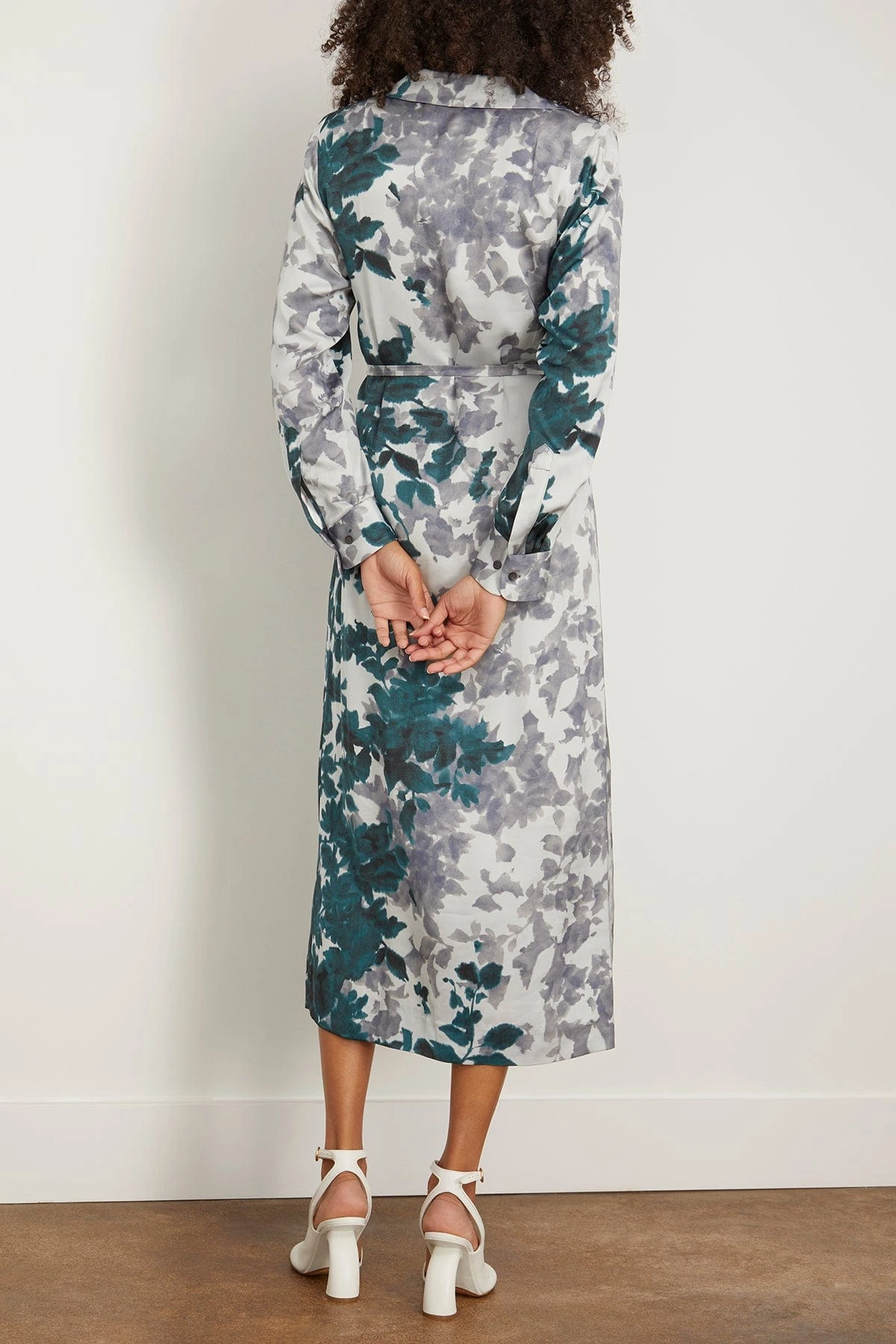 Dries Van Noten Dellas Dress In Petrol 6 Dries Van Noten Dellas Dress In Petrol - Image 4