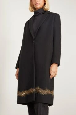 Dries Van Noten Richy Embroidery Coat In Black 9 Dries Van Noten Richy Embroidery Coat In Black -DOROTHE Clothing Shop dries RichyEmbroideryCoatinBlack 2