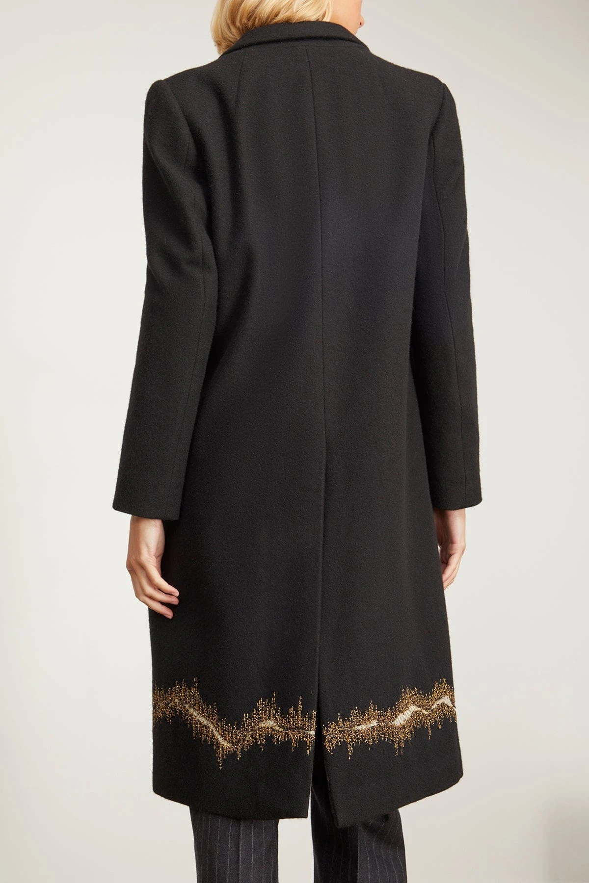 Dries Van Noten Richy Embroidery Coat In Black 6 Dries Van Noten Richy Embroidery Coat In Black - Image 4