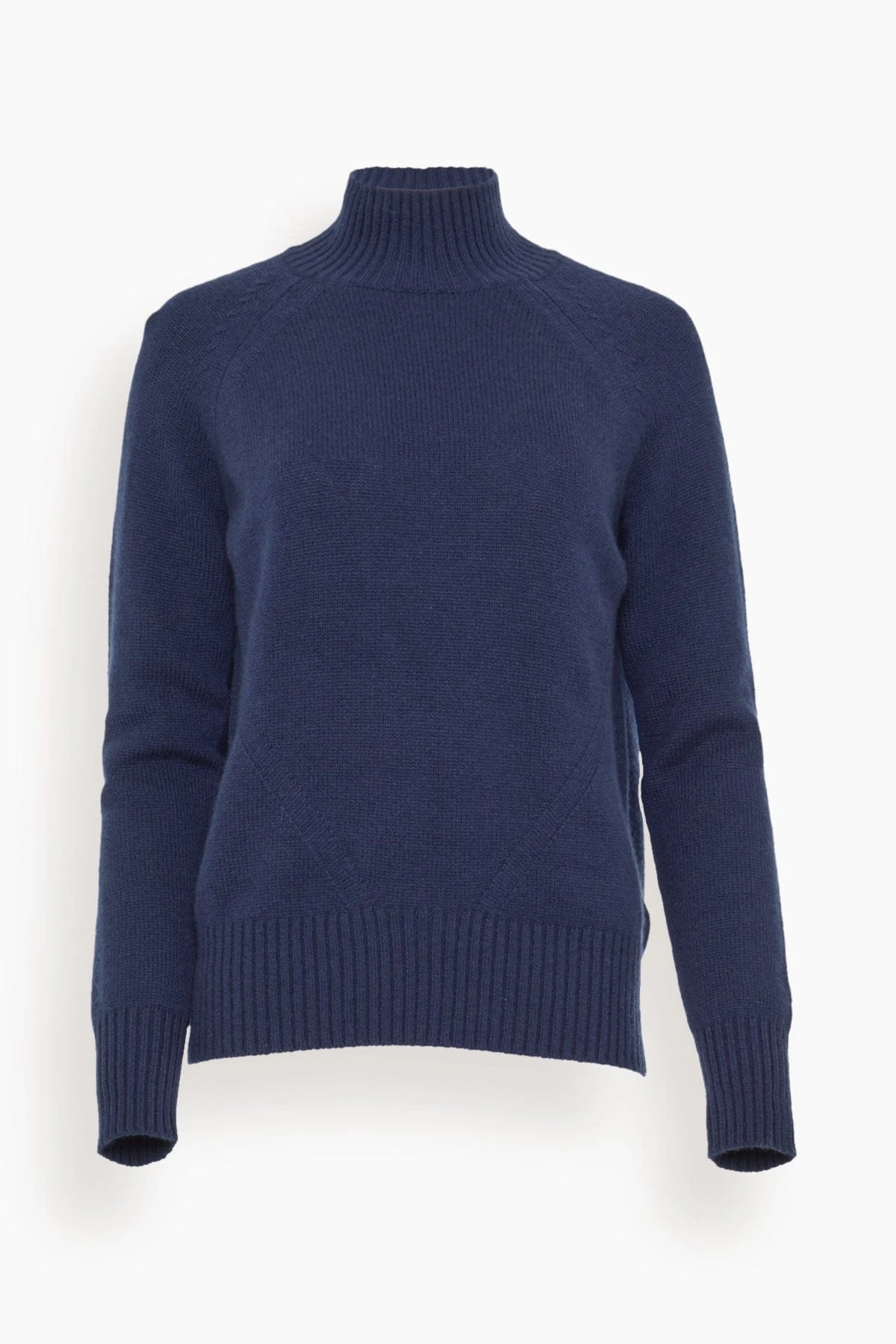 ALLUDE Mock Neck Sweater In Sapphire 3 ALLUDE Mock Neck Sweater In Sapphire