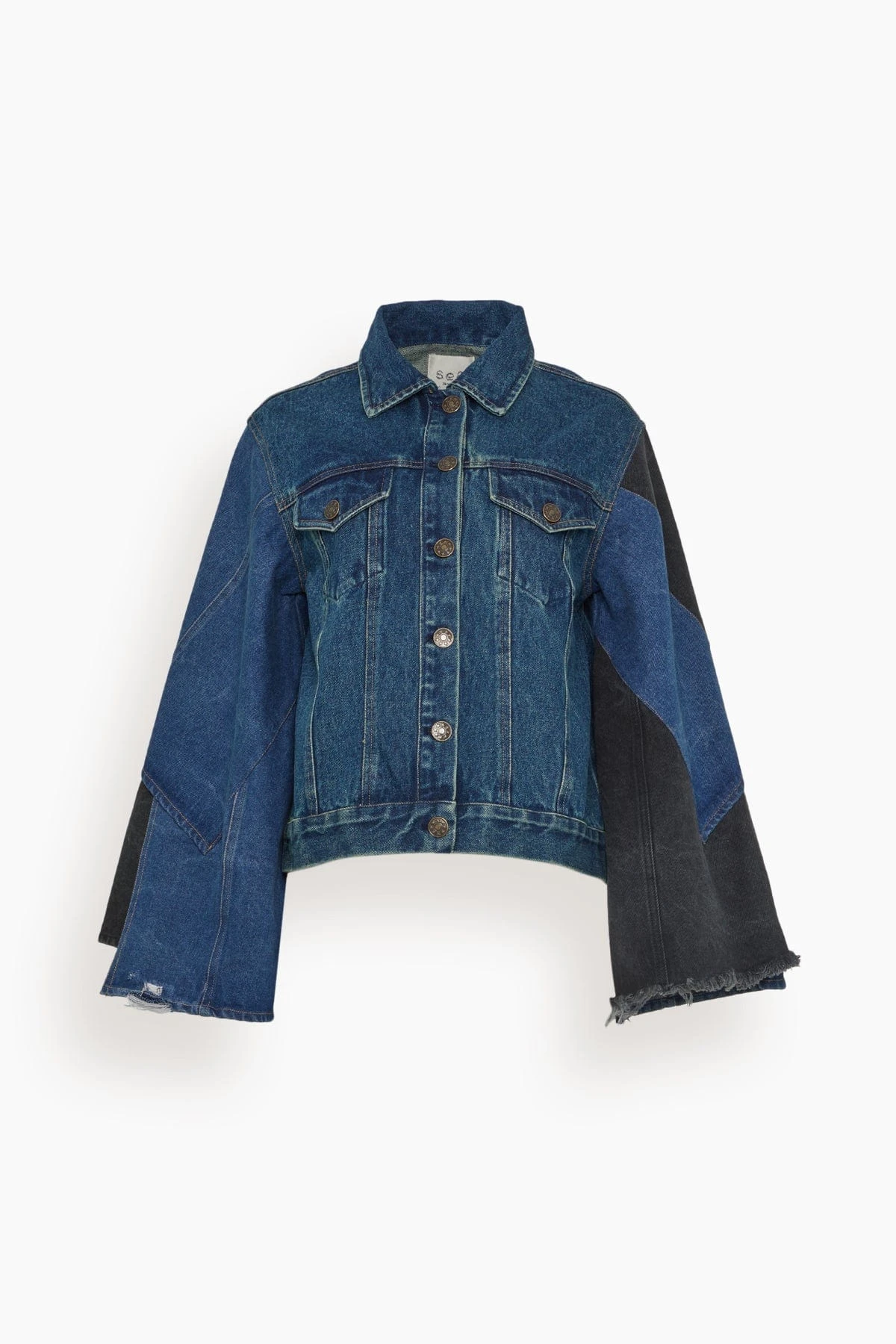 SEA Elena Denim Long Sleeve Jacket In Blue 3 SEA Elena Denim Long Sleeve Jacket In Blue