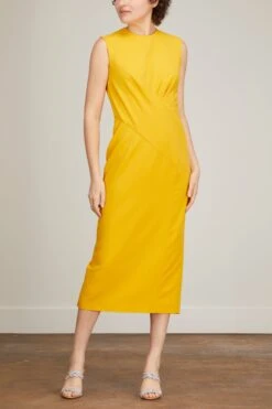 Mila Dress In Ochre 9 Mila Dress In Ochre -DOROTHE Clothing Shop estott mila dress in ochre 2