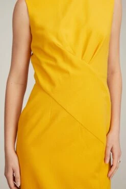 Mila Dress In Ochre 11 Mila Dress In Ochre -DOROTHE Clothing Shop estott mila dress in ochre 4 1