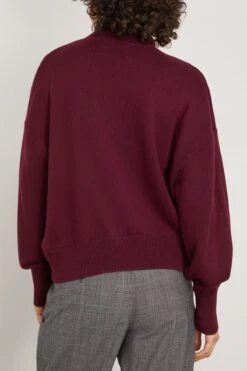 Nash Turtleneck Sweater In Dark Plum 9 Nash Turtleneck Sweater In Dark Plum -DOROTHE Clothing Shop etoileisabelmarant NashTurtleneckSweaterinDarkPlum 3