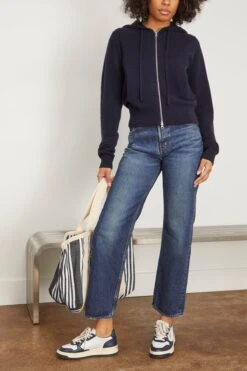 Hood Cardigan In Navy 7 Hood Cardigan In Navy -DOROTHE Clothing Shop extremecashmere HoodCardiganinNavy 1