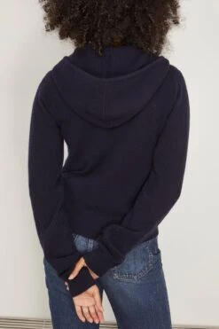 Hood Cardigan In Navy 9 Hood Cardigan In Navy -DOROTHE Clothing Shop extremecashmere HoodCardiganinNavy 3