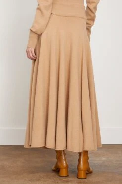 Twirl Skirt In Camel -DOROTHE Clothing Shop extremecashmere TwirlSkirtinCamel 3
