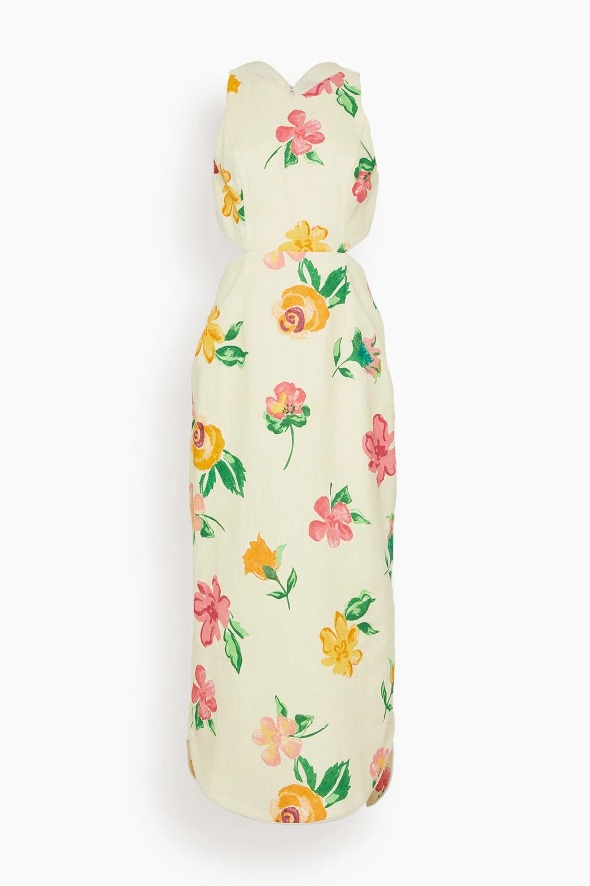 Scarlett Midi Dress In Cream 3 Scarlett Midi Dress In Cream