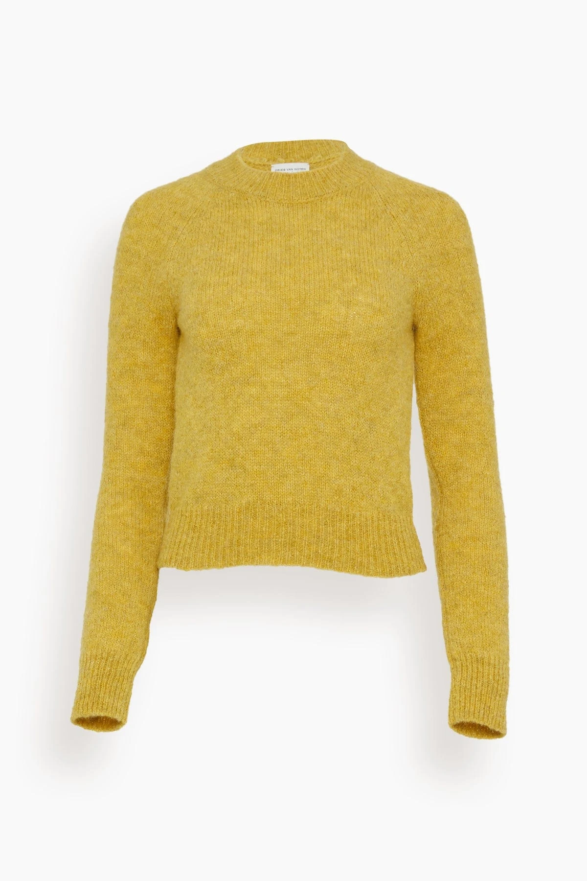 Dries Van Noten Texas Sweater In Yellow 3 Dries Van Noten Texas Sweater In Yellow