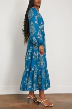 Larisa Dress In Saffire 8 Larisa Dress In Saffire -DOROTHE Clothing Shop hannah LarisaDressinSaffire 2