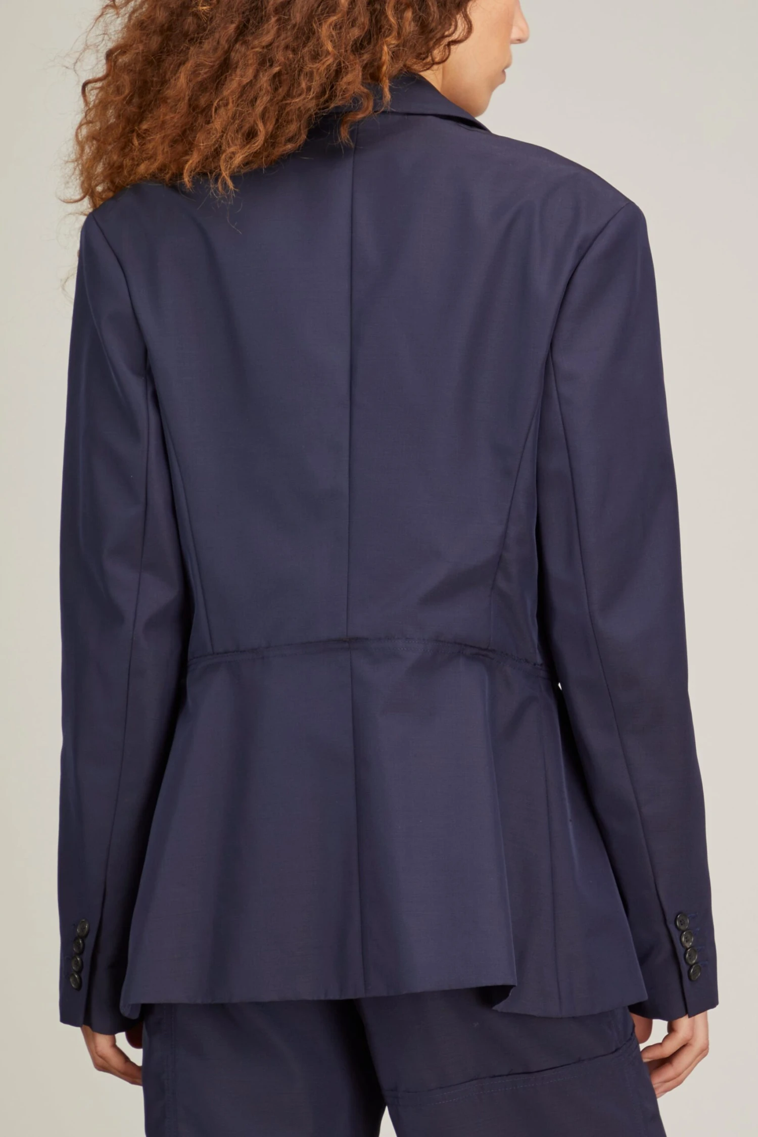 JW Anderson Deconstructed Jacket In Navy 6 JW Anderson Deconstructed Jacket In Navy - Image 4