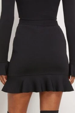 JW Anderson Ruffled Hem Mini Skirt In Black 9 JW Anderson Ruffled Hem Mini Skirt In Black -DOROTHE Clothing Shop jwanderson RuffledHemMiniSkirtinBlack 3