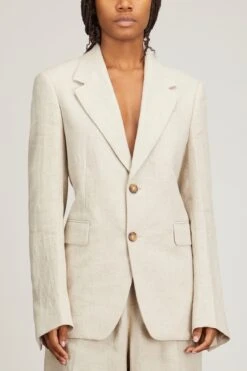 Morris Blazer In Beige -DOROTHE Clothing Shop la collection morris blazer in beige 2