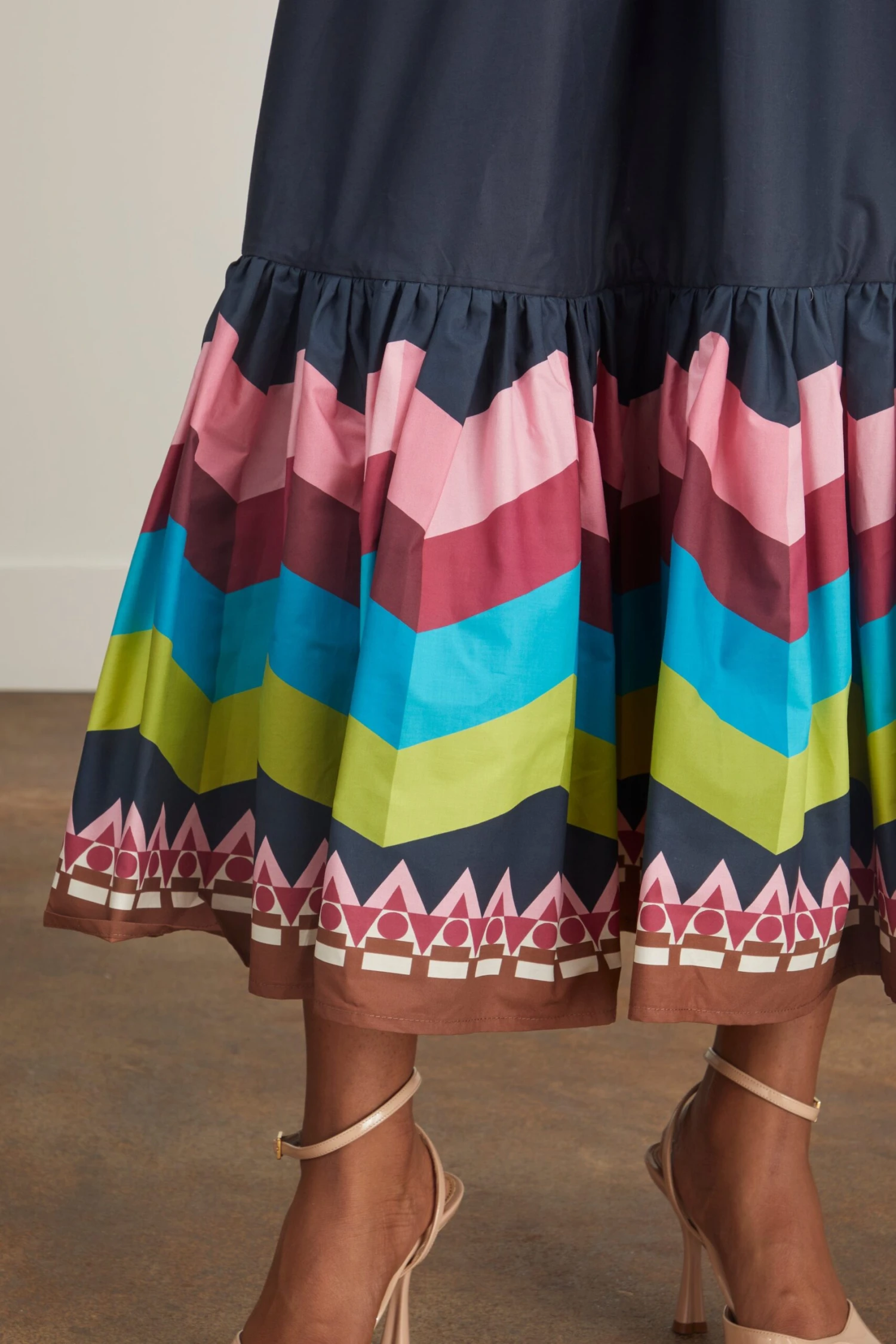 Sunset Skirt In Sunset Navy Placee 7 Sunset Skirt In Sunset Navy Placee - Image 5