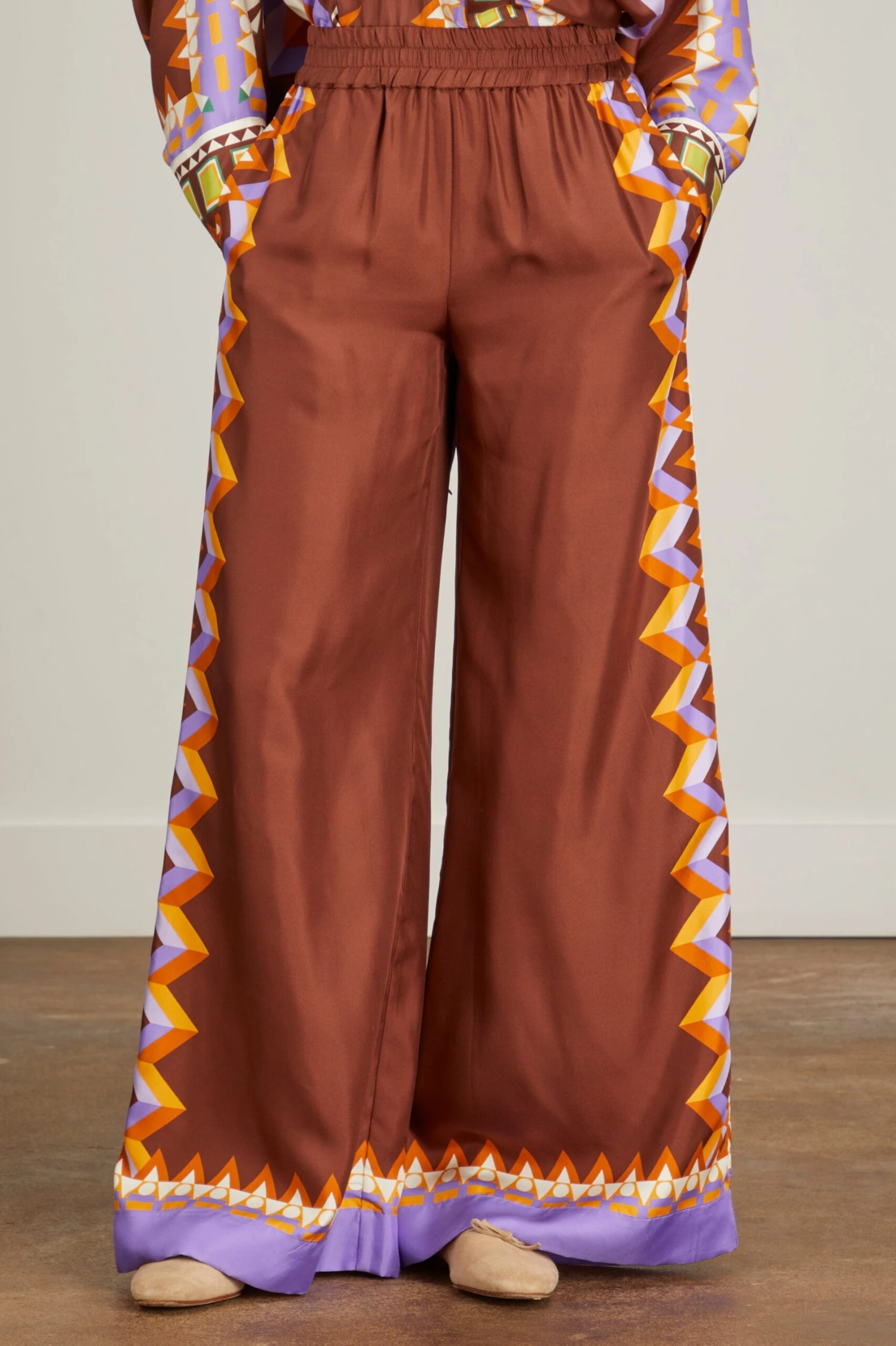 Palazzo Pants In Sunset Moro Placee 5 Palazzo Pants In Sunset Moro Placee - Image 3