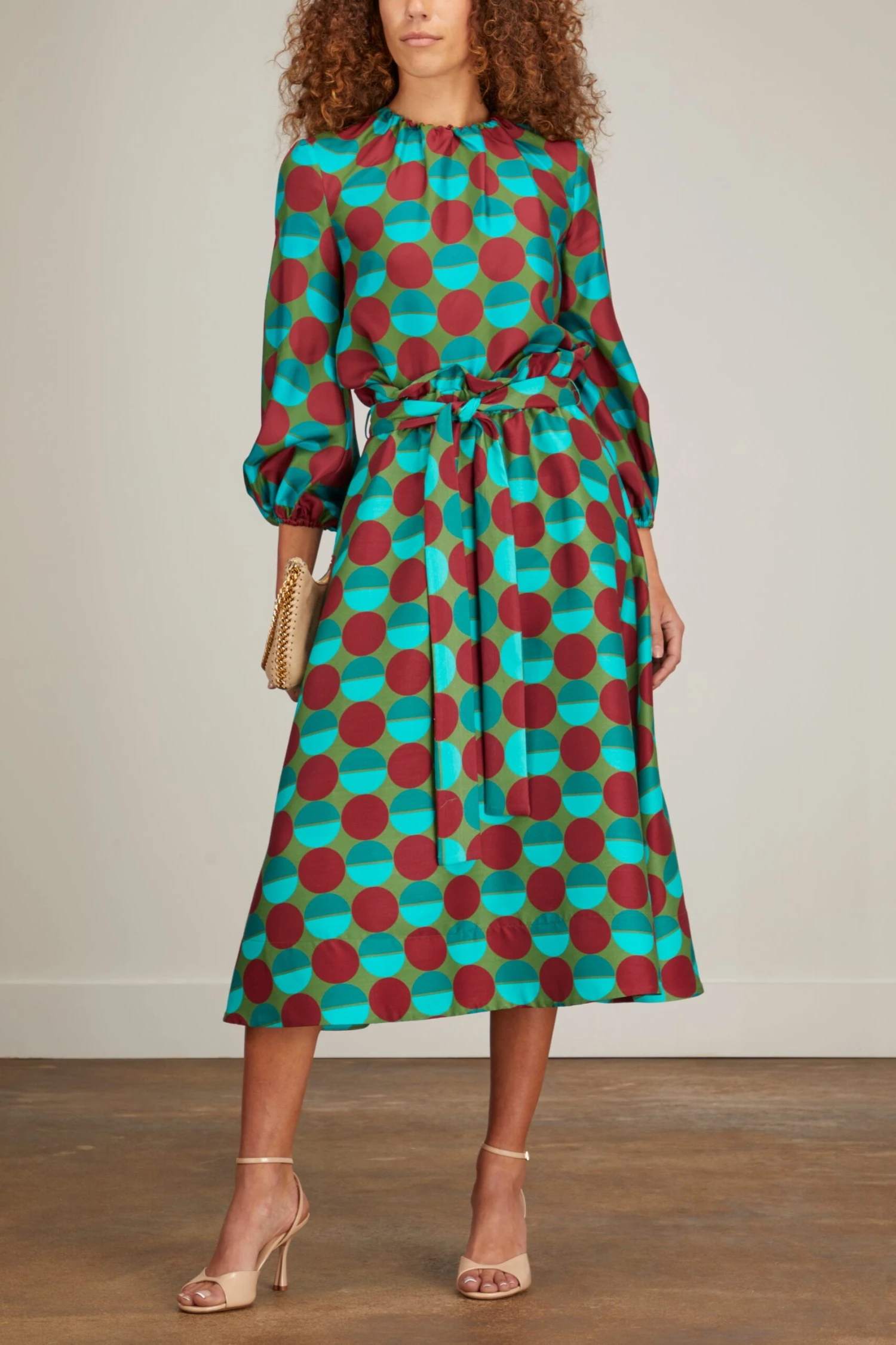 Sardegana Skirt In Sfere Grandi Verde 4 Sardegana Skirt In Sfere Grandi Verde - Image 2