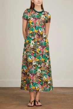 Sporty Swing Dress In Temples -DOROTHE Clothing Shop ladoublej sporty swing dress in temples 2