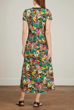 Sporty Swing Dress In Temples -DOROTHE Clothing Shop ladoublej sporty swing dress in temples 3