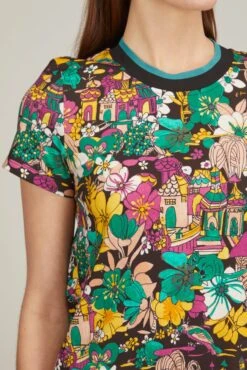 Sporty Swing Dress In Temples -DOROTHE Clothing Shop ladoublej sporty swing dress in temples 4