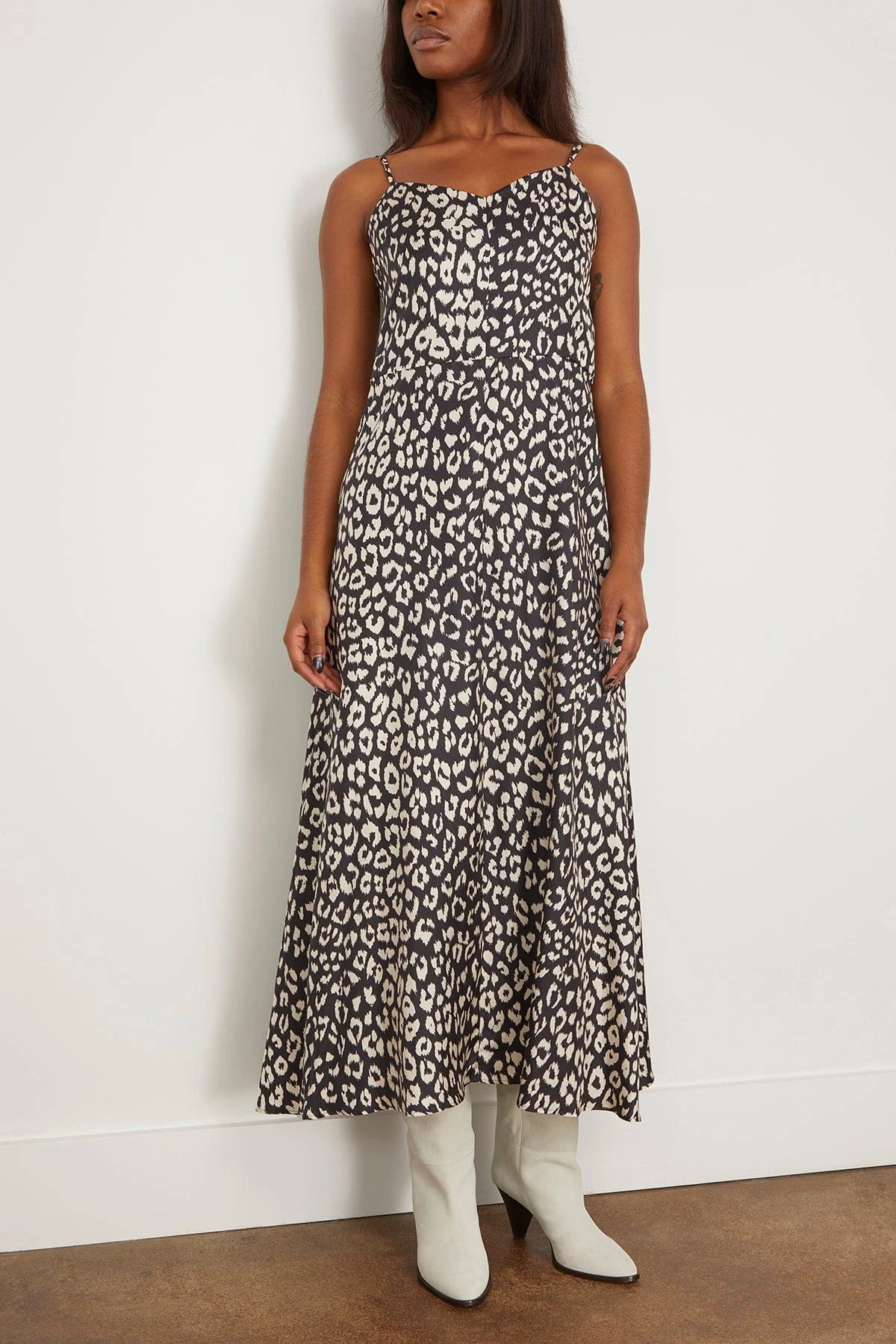 Petula Dress In Panthere Ecru Noir 5 Petula Dress In Panthere Ecru Noir - Image 3