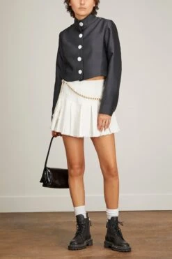 Penny Cropped Jacket In Black -DOROTHE Clothing Shop lee mathews penny cropped jacket in black 1