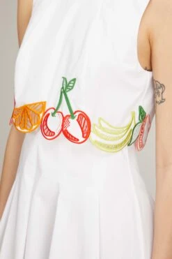 Sleeveless Midi Dress In White 11 Sleeveless Midi Dress In White -DOROTHE Clothing Shop lela rose sleeveless midi dress in white 4 1