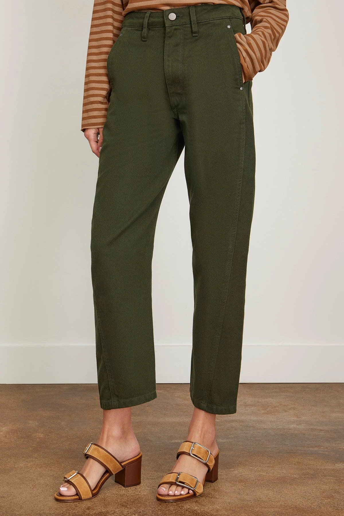 Lemaire Twisted Pant In Green 5 Lemaire Twisted Pant In Green - Image 3