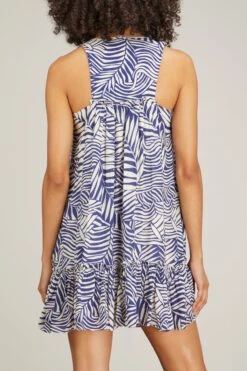 Palm Leaf Bib Dress In Royal Blue 10 Palm Leaf Bib Dress In Royal Blue -DOROTHE Clothing Shop lemlem palm leaf bib dress in royal blue 3