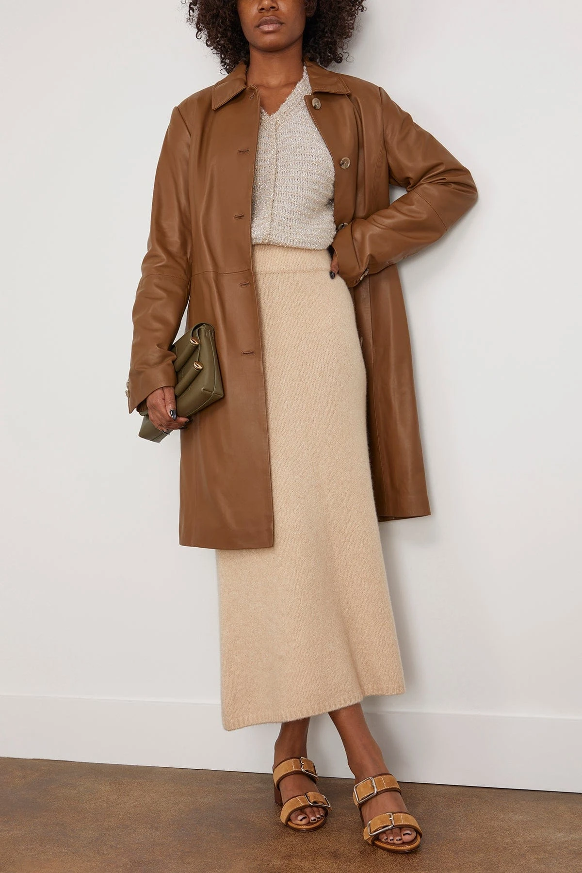 Kael Skirt In Sand Boucle 4 Kael Skirt In Sand Boucle - Image 2