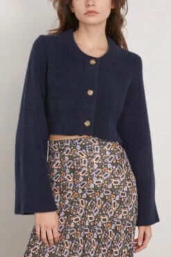 Tima Cardigan In Navy -DOROTHE Clothing Shop loulou TimaCardiganinNavy 2