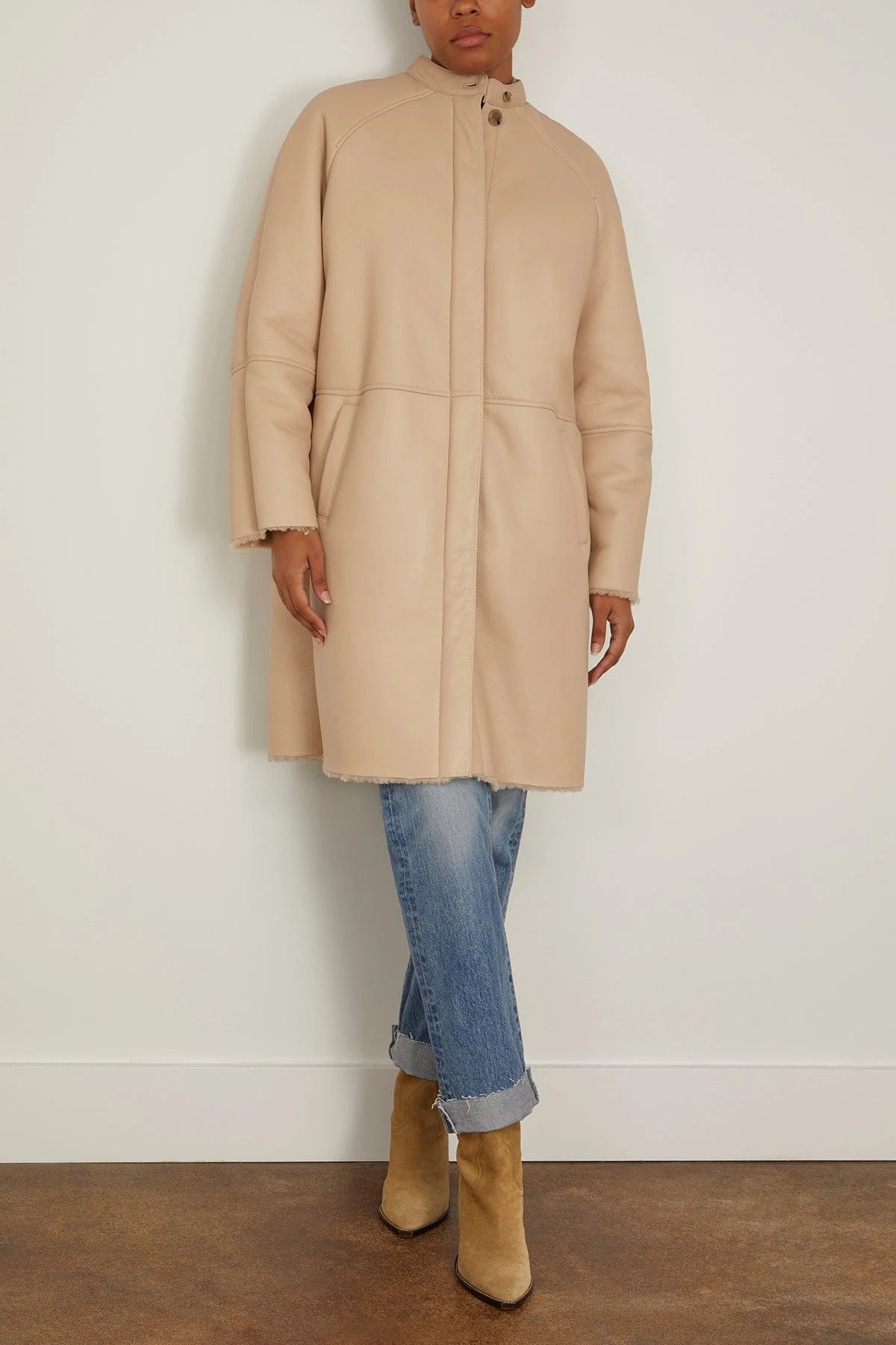 Alabat Shearling Jacket In Vanilla 5 Alabat Shearling Jacket In Vanilla - Image 3