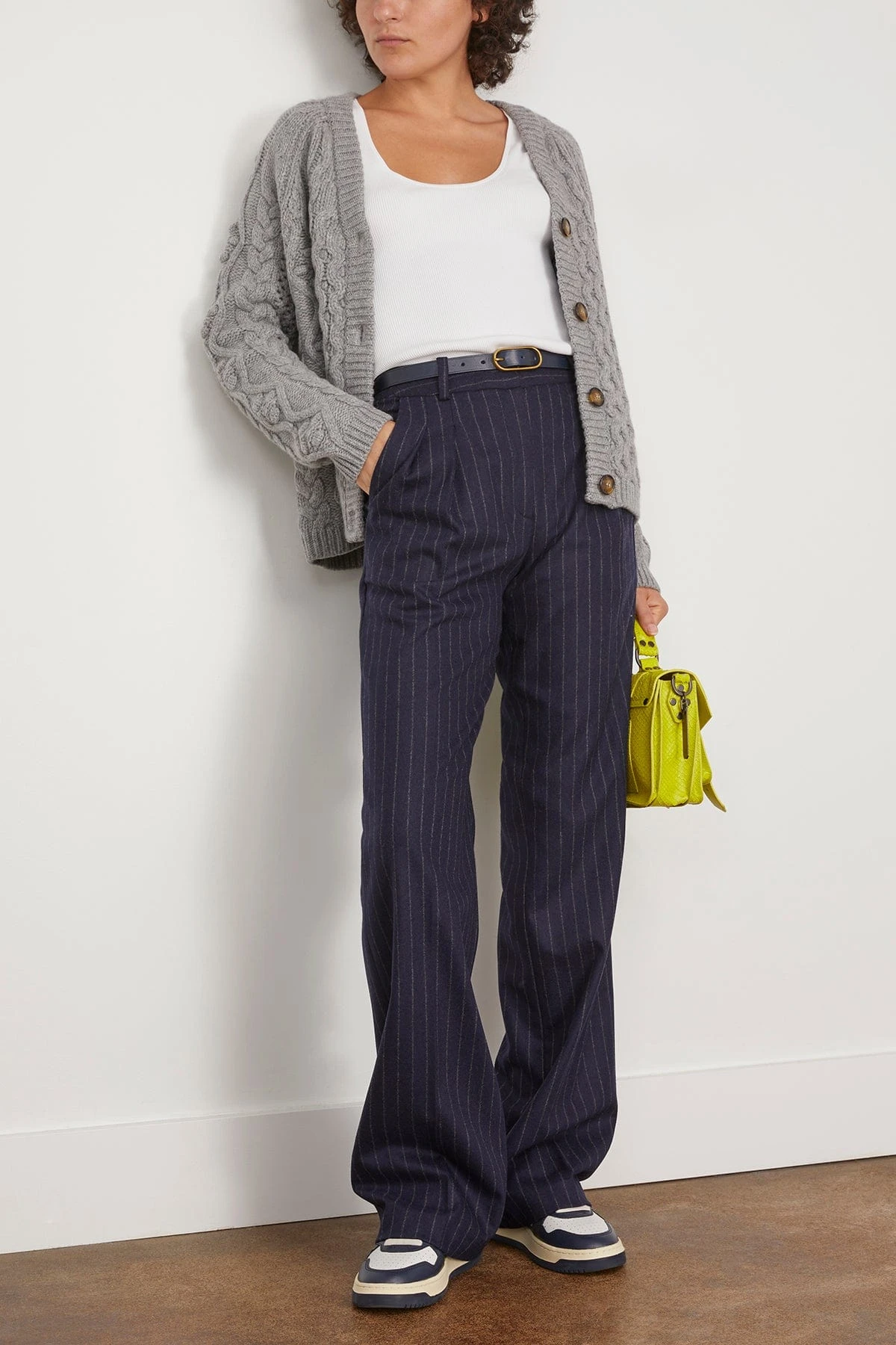 Amoya Wide Leg Pant In Navy Stripes 4 Amoya Wide Leg Pant In Navy Stripes - Image 2