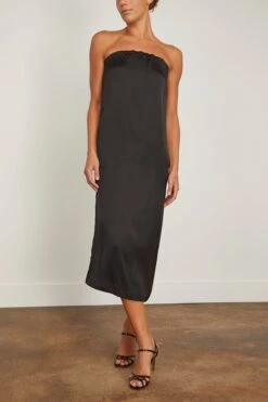Siple Long Dress In Black 8 Siple Long Dress In Black -DOROTHE Clothing Shop louloustudio SipleLongDressinBlack 2