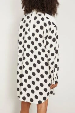 Marni Big Dot Stretch Cady Mini Dress In Stone White 9 Marni Big Dot Stretch Cady Mini Dress In Stone White -DOROTHE Clothing Shop marni BigDotStretchCadyMiniDressinStoneWhite 3