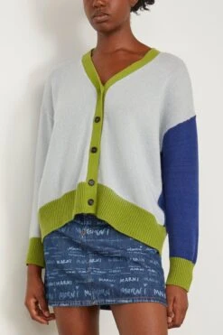 Marni Iconic Cashmere Cardigan In Illusion Blue -DOROTHE Clothing Shop marni IconicCashmereCardiganinIllusionBlue 2
