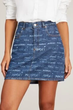 Marni Skirt In Iris Blue 8 Marni Skirt In Iris Blue -DOROTHE Clothing Shop marni SkirtinIrisBlue 2