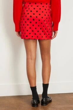 Marni Small Dot Technical Jersey Skirt In Lacquer -DOROTHE Clothing Shop marni SmallDotTechnicalJerseySkirtinLacquer 3