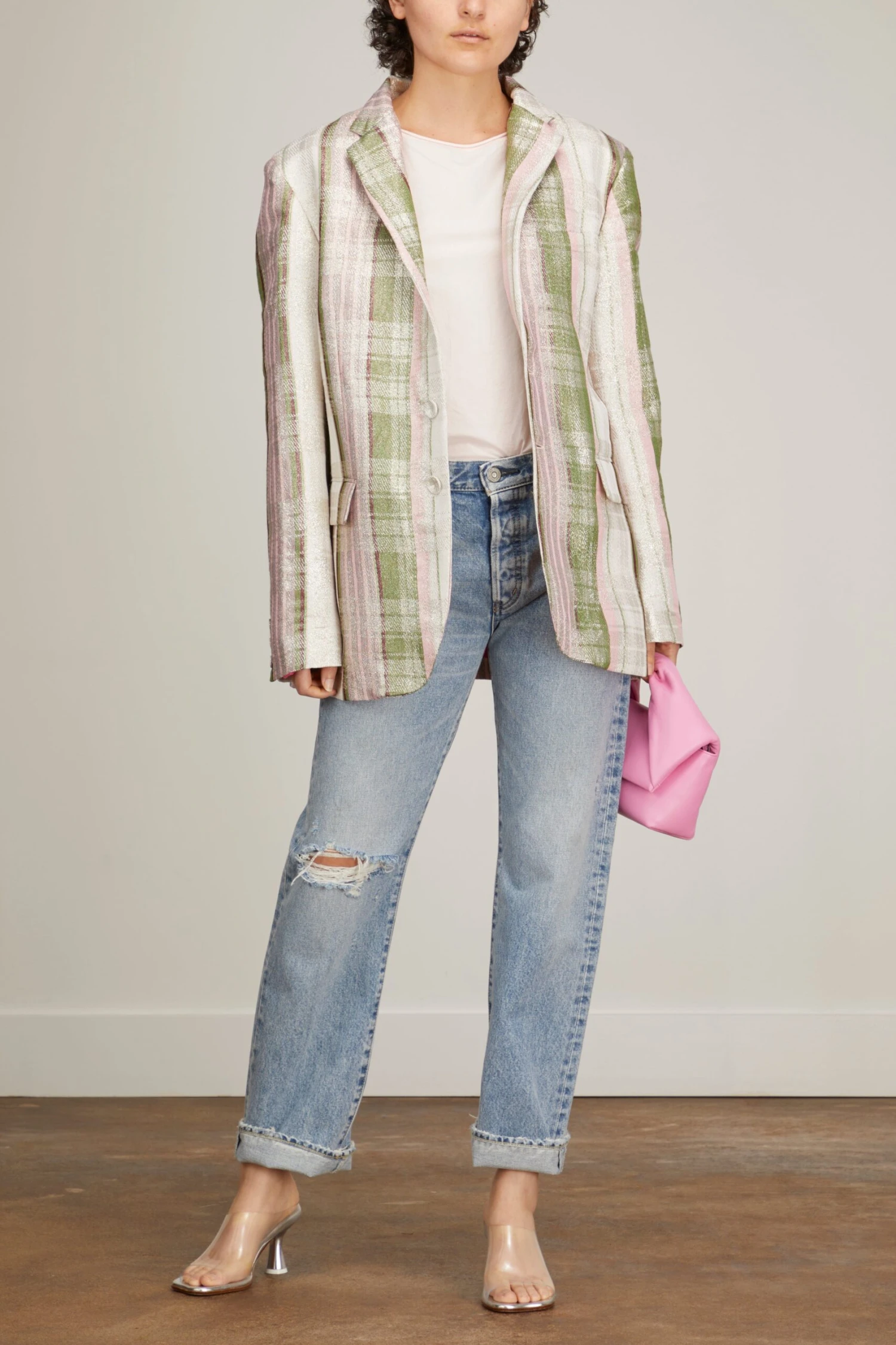 John Jacket In Pink Tartan 4 John Jacket In Pink Tartan - Image 2