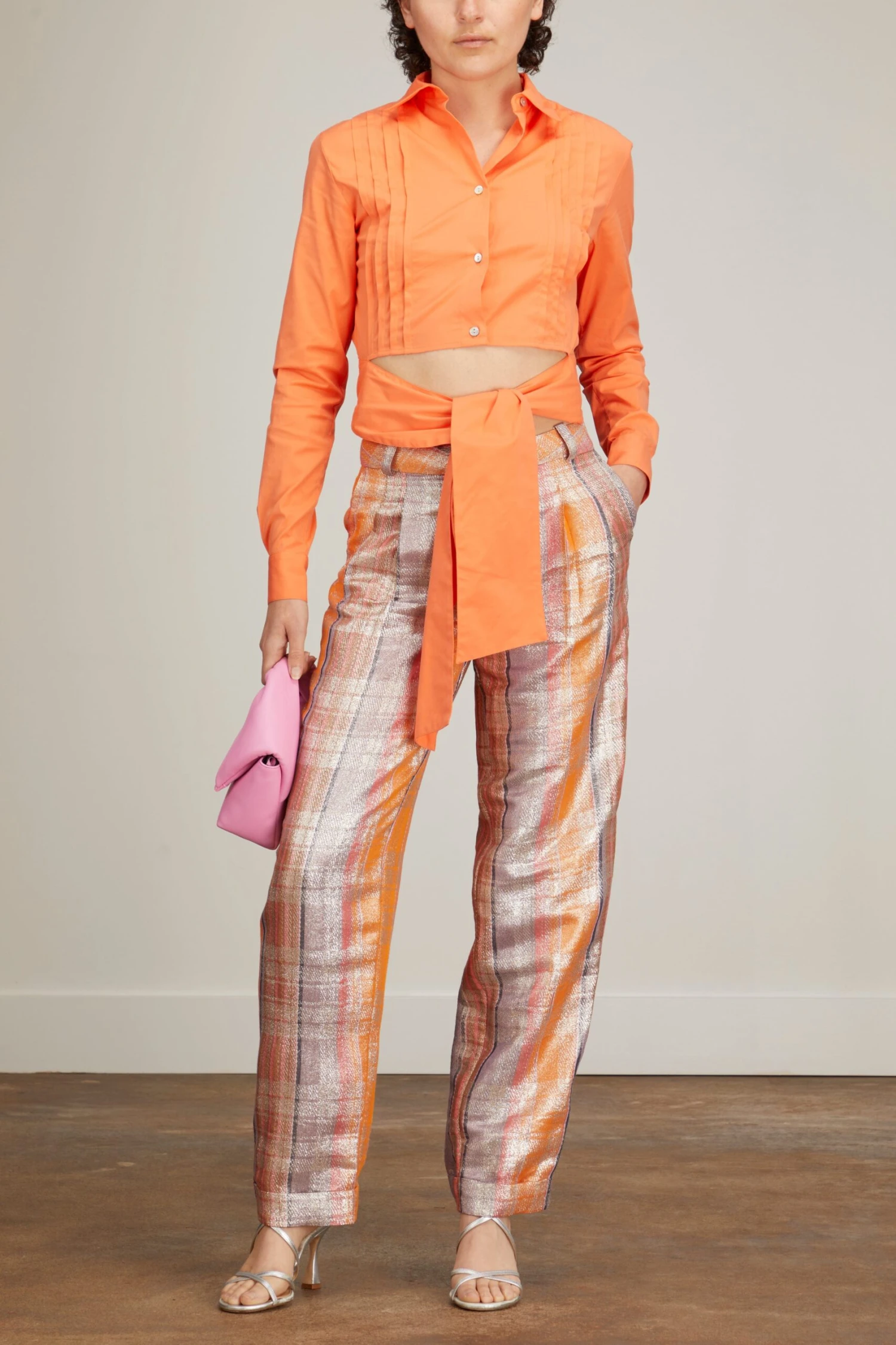 Kim Pant In Orange Tartan 4 Kim Pant In Orange Tartan - Image 2