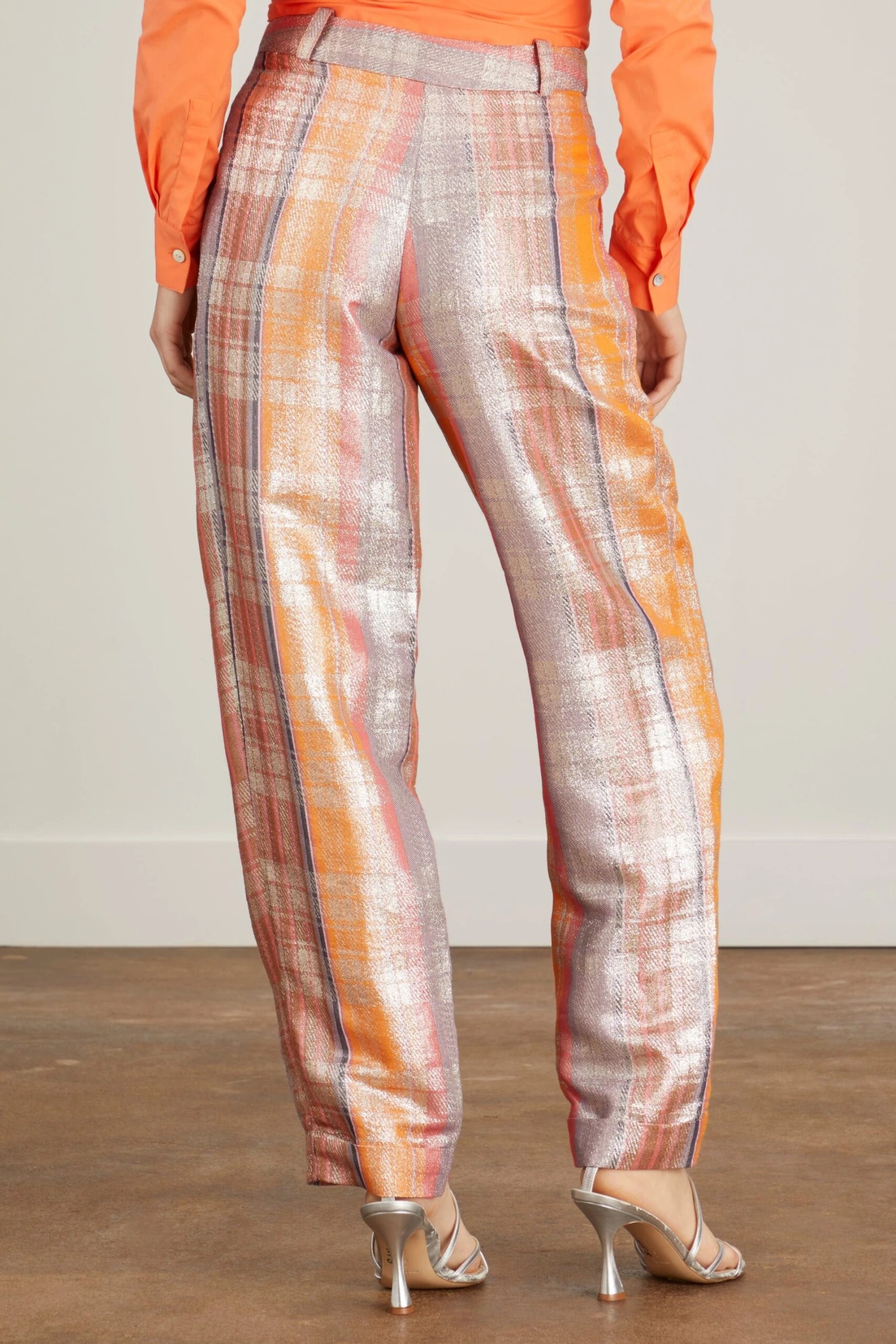 Kim Pant In Orange Tartan 6 Kim Pant In Orange Tartan - Image 4