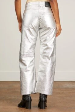 Iconic Metallic Silver Pants In Silver -DOROTHE Clothing Shop minuit IconicMetallicSilverPantsinSilver 3