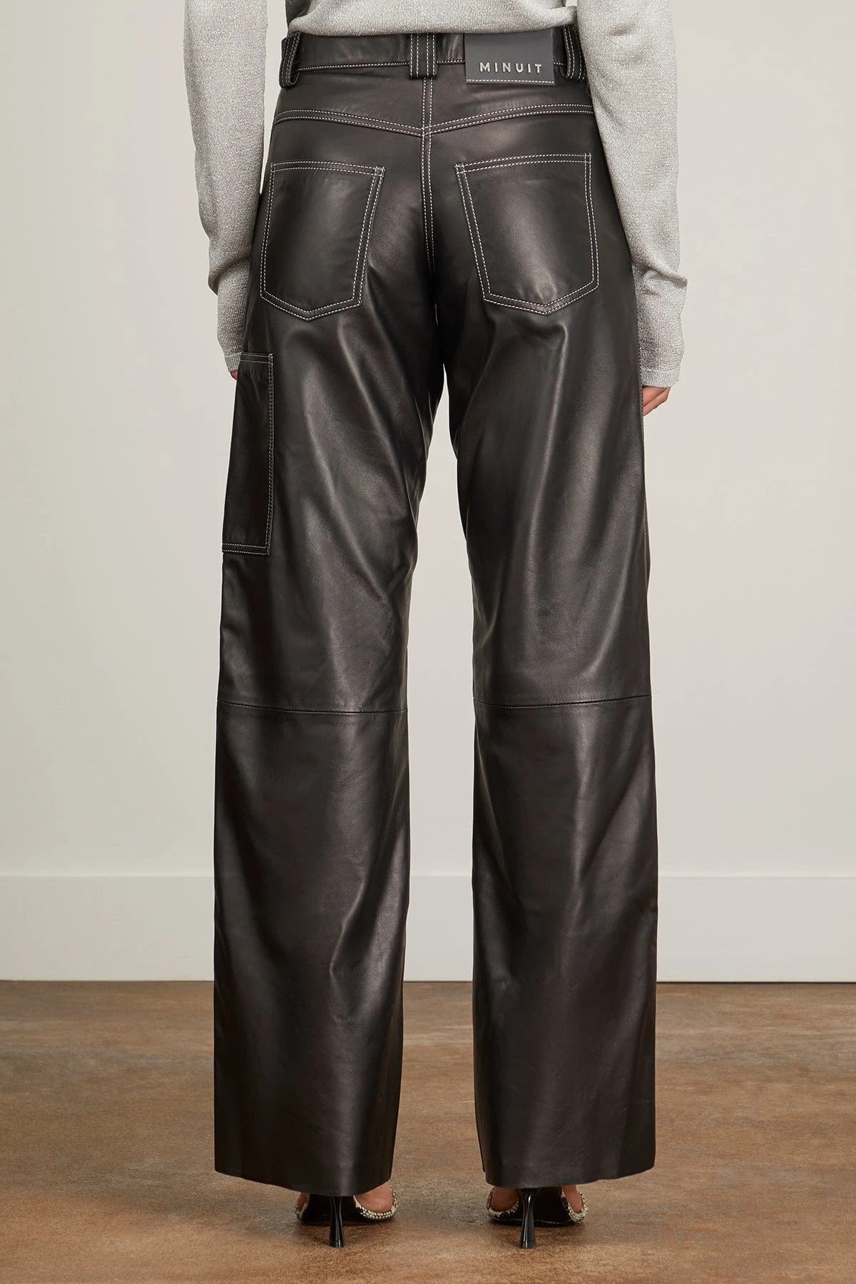 Harley Leather Cargo Pant In Black 6 Harley Leather Cargo Pant In Black - Image 4