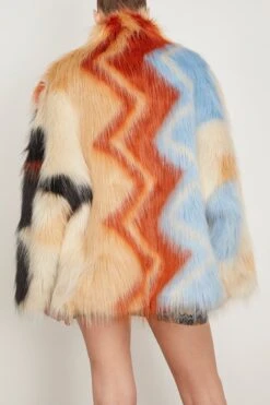 Missoni Coat In Brown Base Multicolored Zigzag -DOROTHE Clothing Shop missoni CoatinBrownBaseMulticoloredZigzag 3