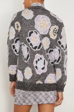 Missoni Maxi Cardigan In Rose Sequins Black/Pink/Blue 9 Missoni Maxi Cardigan In Rose Sequins Black/Pink/Blue -DOROTHE Clothing Shop missoni MaxiCardiganinRoseSequinsBlackPinkBlue 3